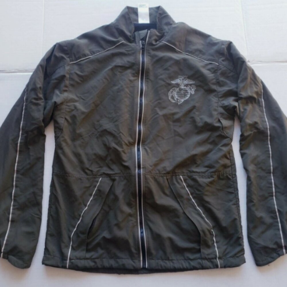 USMC US MARINES szSMALL/LONG OFFICIAL NEW BALANCE PT RUNNING SUIT JACKET JG 137
